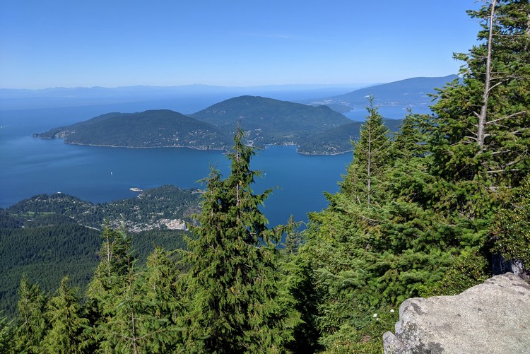 eagle bluffs view from Cypress mountain West Vancouver, British Columbia, sea to sky highway