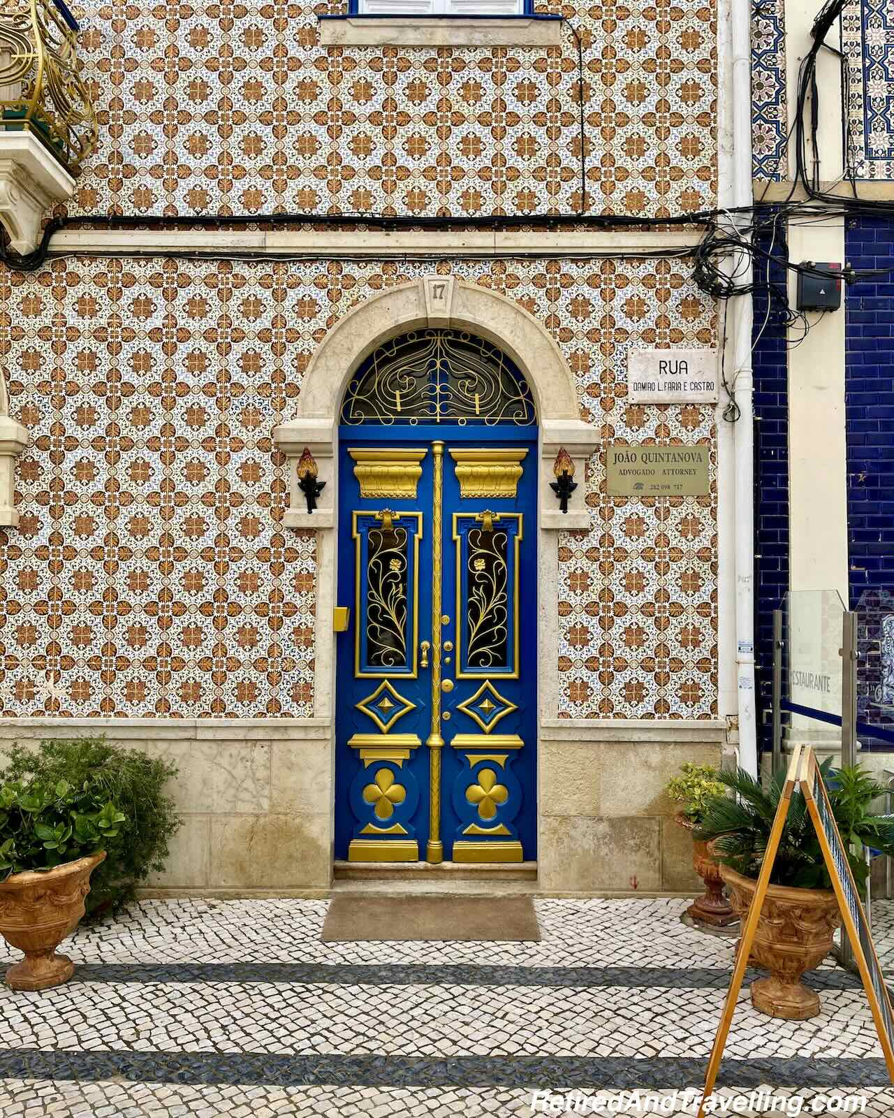 Portuguese Tile Art - Wandering In Portimao For A Day in Algarve Portugal