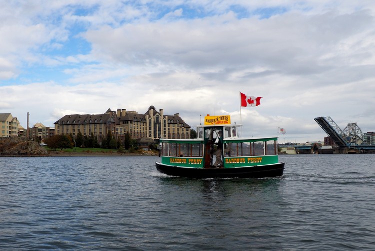 water taxi in Victoria Inner Harbour, British Columbia Canada