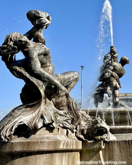Fountain Piazza della Republblica Nymphs Naiads