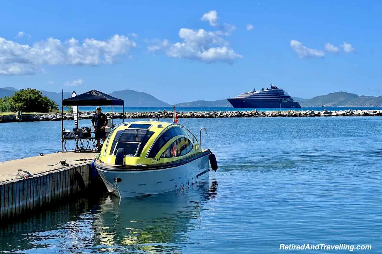Virgin Gorda Evrima from Dock - Ritz-Carlton Caribbean Cruise From Puerto Rico To Fort Lauderdale on Evrima