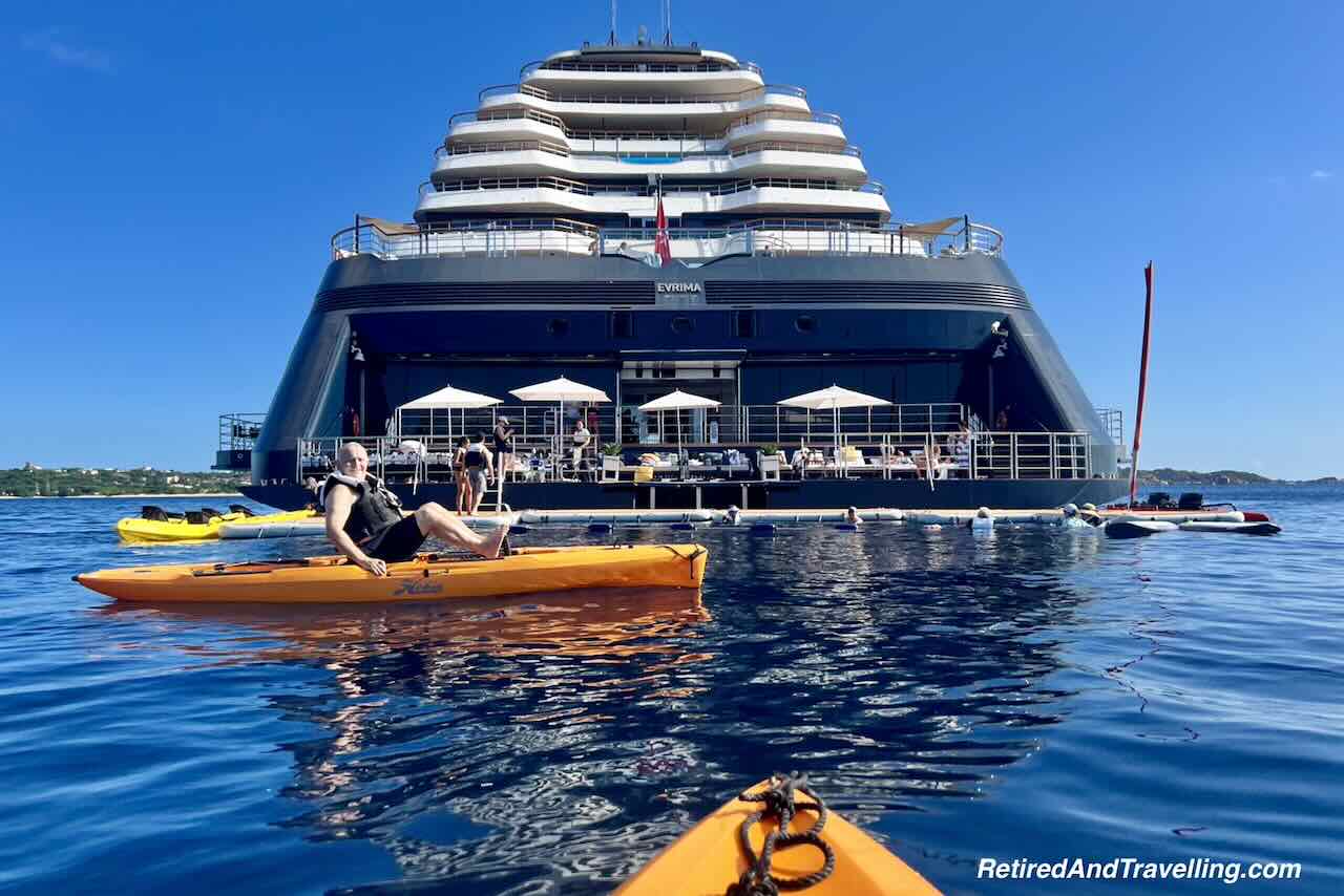 Evrima Marina Deck Water Sports Kayaking - Ritz-Carlton Caribbean Cruise From Puerto Rico To Fort Lauderdale on Evrima