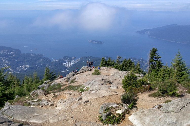 views from the top of Eagle Bluff hike in West Vancouver, best hikes in Vancouver British Columbia