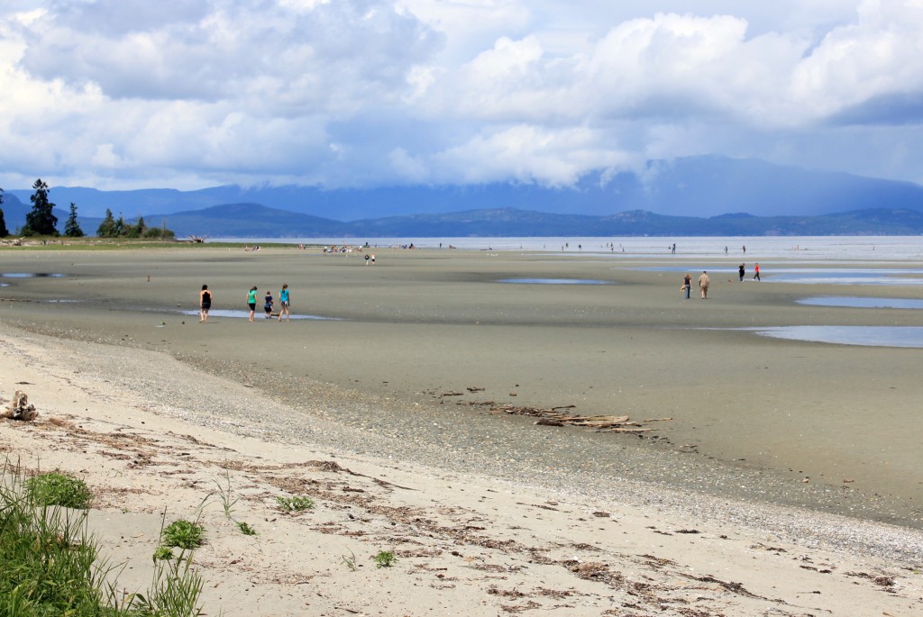 Low tide beach at Parksville British Columbia