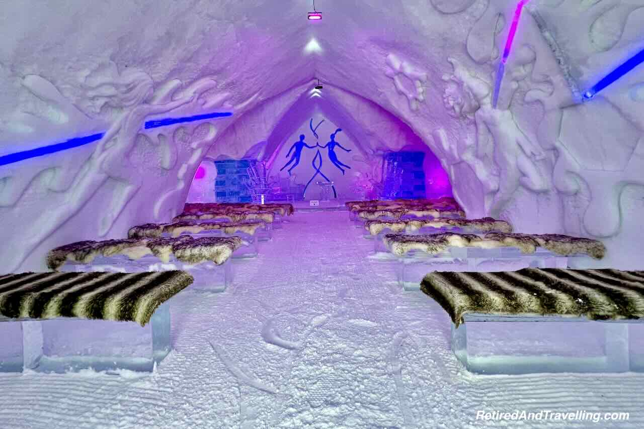 Ice Hotel Inside Chapel - Winter Fun At The Hotel De Glace In Quebec