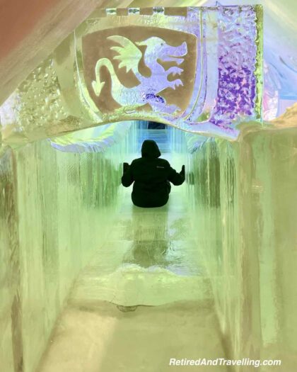 Ice Hotel Inside Halls Slide
