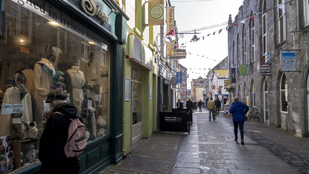 City streets of Galway