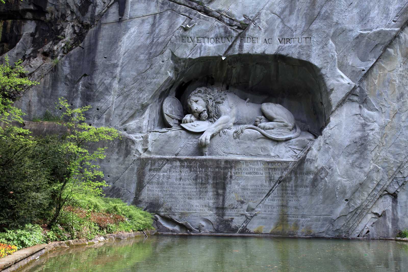 Dying Lion Monument, Lucerne, Switzerland.