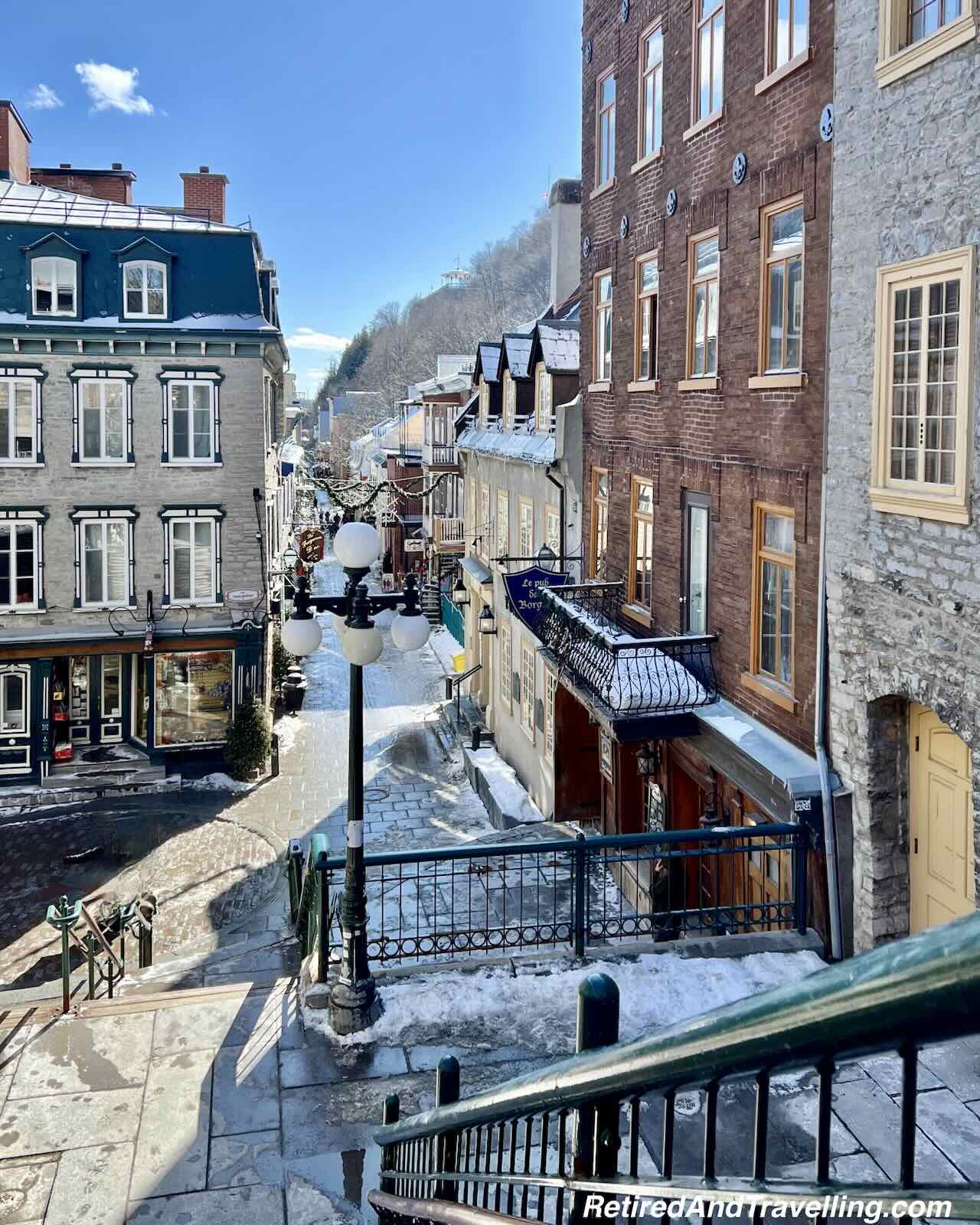 Breakneck Stairs - Enjoying Quebec City In The Winter