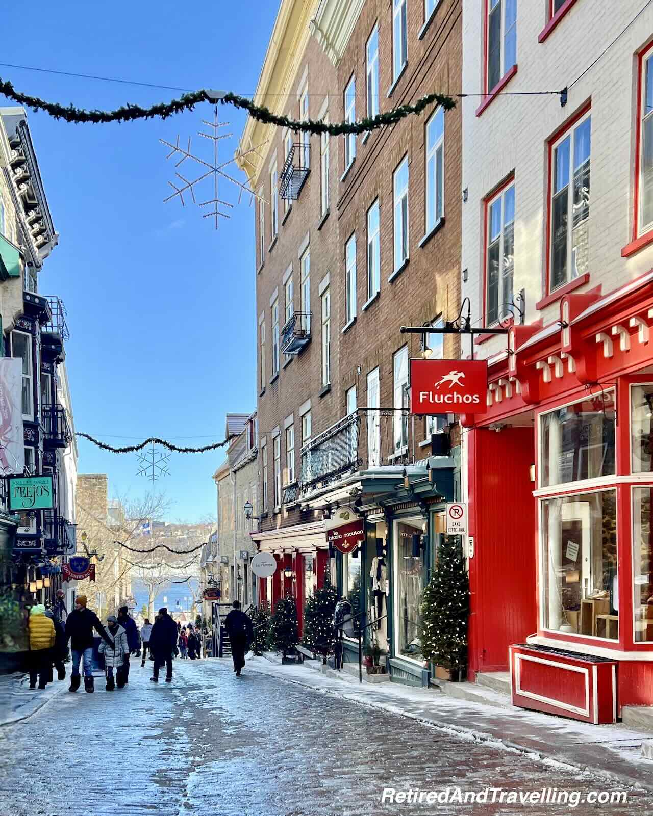 Petit Champlain Shops - Enjoying Quebec City In The Winter