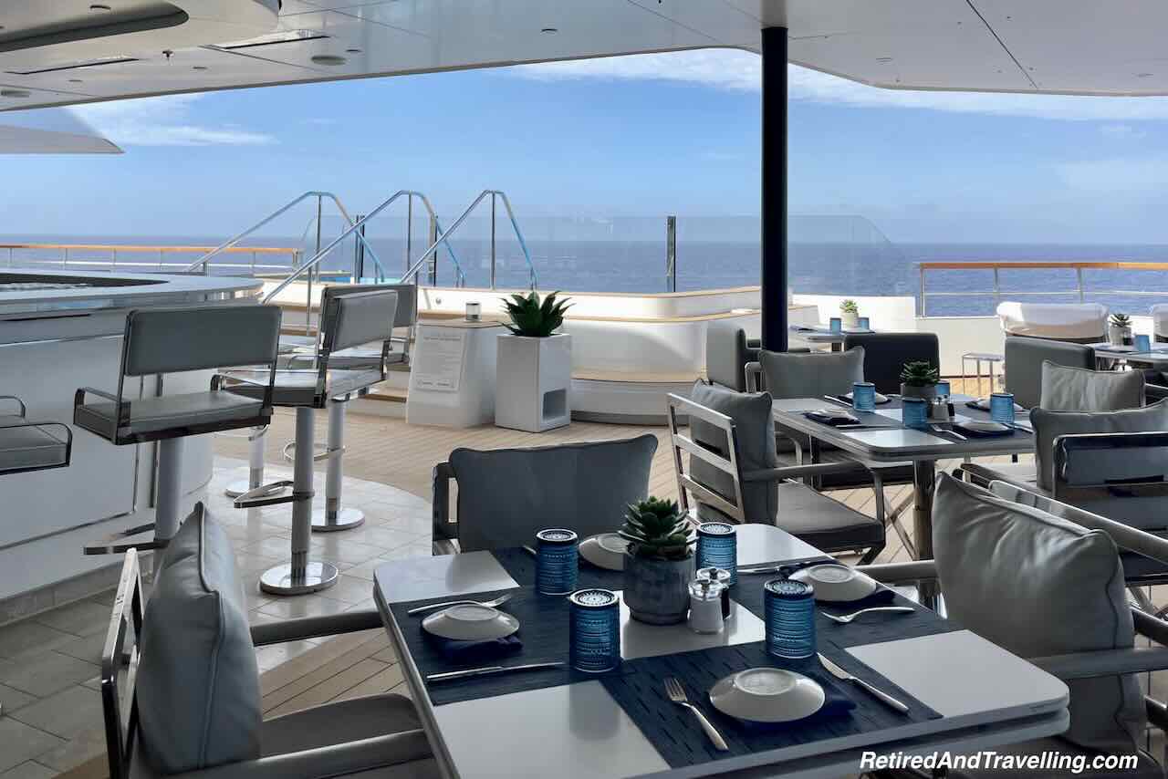 Outside Dining - First Ritz-Carlton Yacht Experience on Evrima 