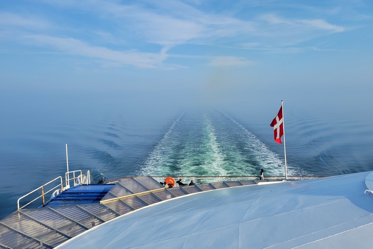 calm waters on the DFDS Ferry from Oslo To Copenhagen, Norway to Denmark ferry travel 