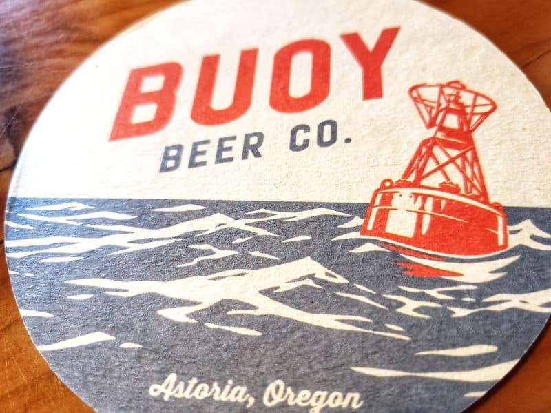 Buoy Beer Co coaster Astoria Oregon Coast