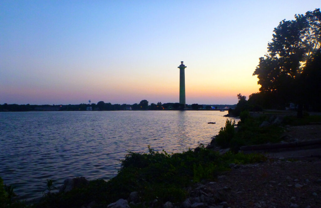 Perry's Monument at Sunset