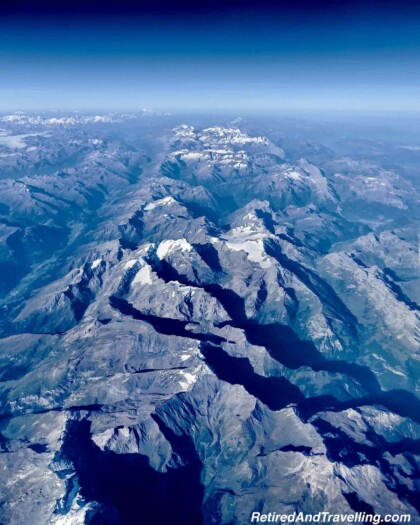 Inflight Swiss Alps