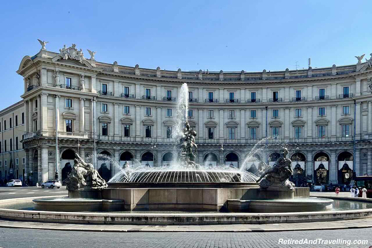 Fountain Piazza della Republblica Nymphs Naiads - Start An Italy Visit In Rome