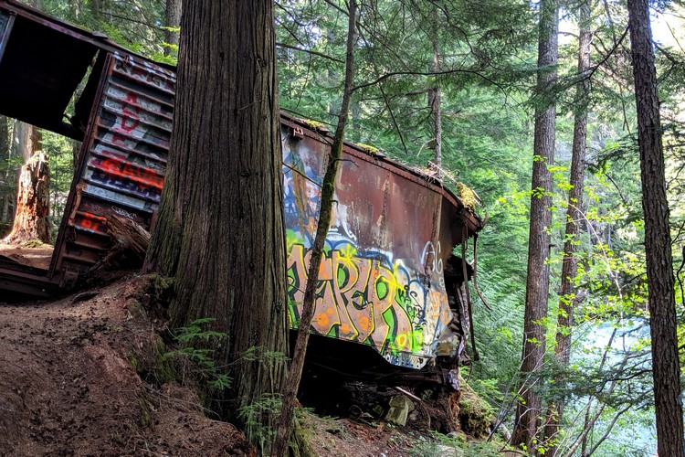 Whistler train wreck site