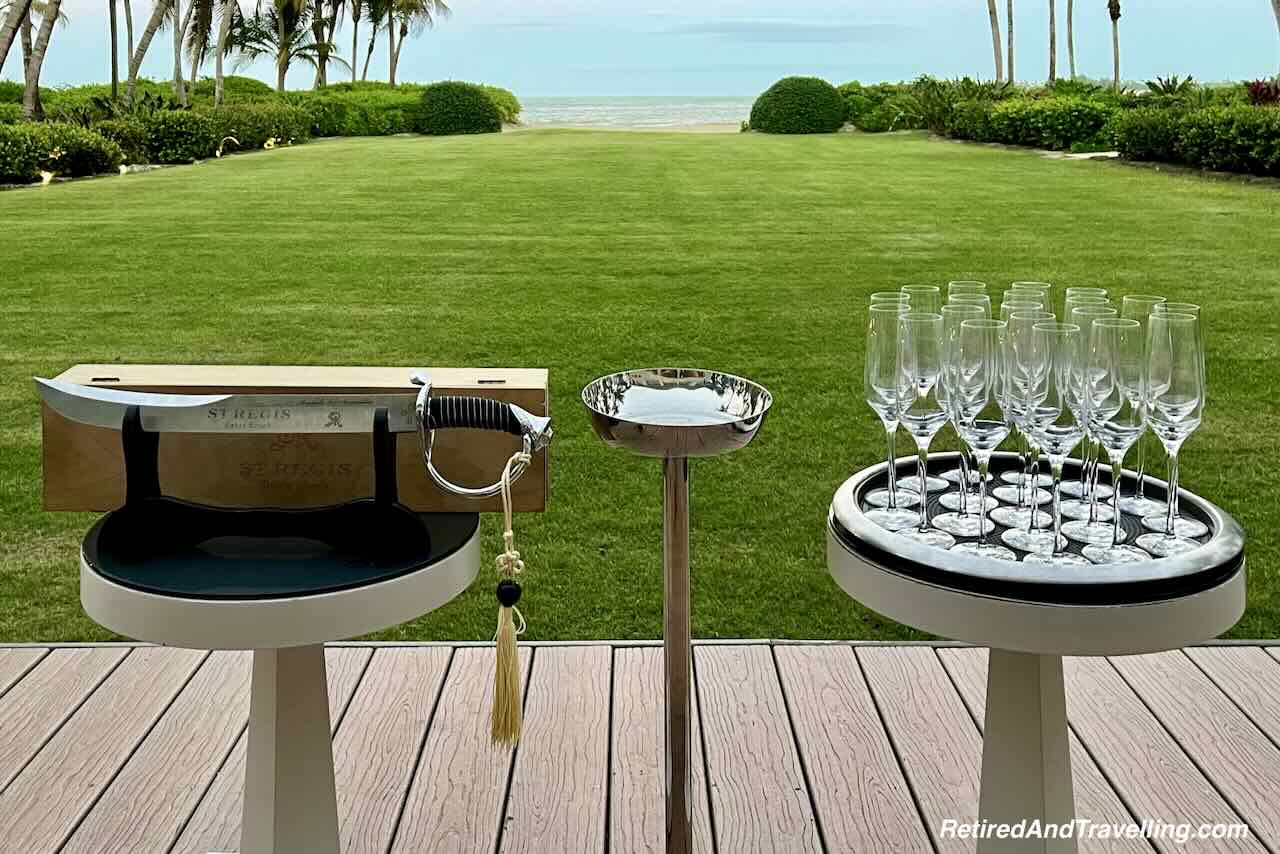 St Regis Bahia Beach Champagne Sabrage - Many Ways To Enjoy A Luxury Caribbean Vacation