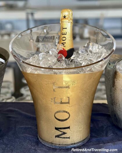 Ritz-Carlton Yacht Evrima Moet Champagne