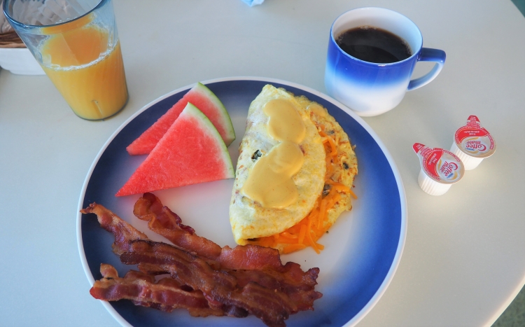 Norwegian Bliss breakfast buffet items