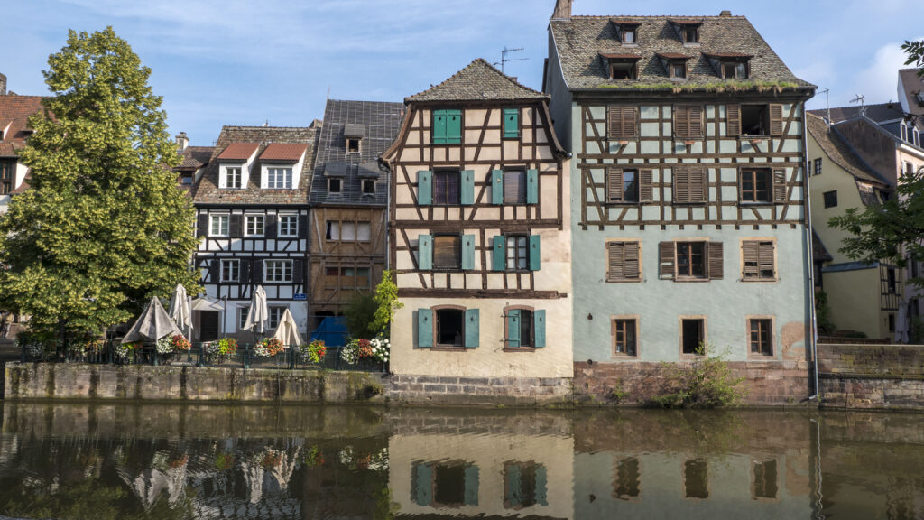 Half timbered buildings in Petite France