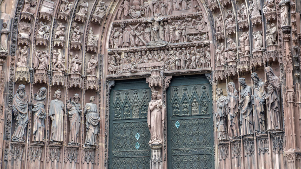 Statues on the Strasbourg Cathedral