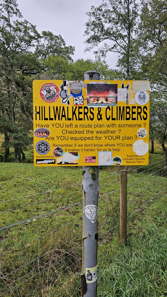 Hillwalkers & Climbers Sign