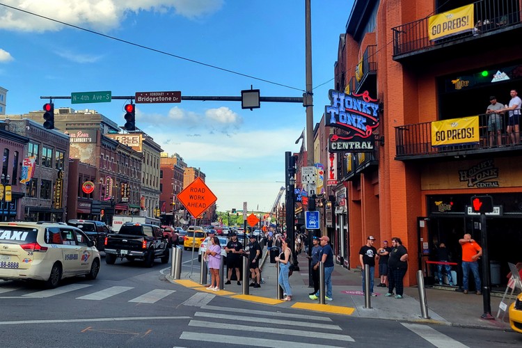 Honky Tonk Central on Broadway Street in Nashville Tennessee