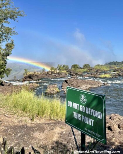 Upriver Visitor Deterrent - Victoria Falls From Different Perspectives in Zambia - Mosi-Oa-Tunya