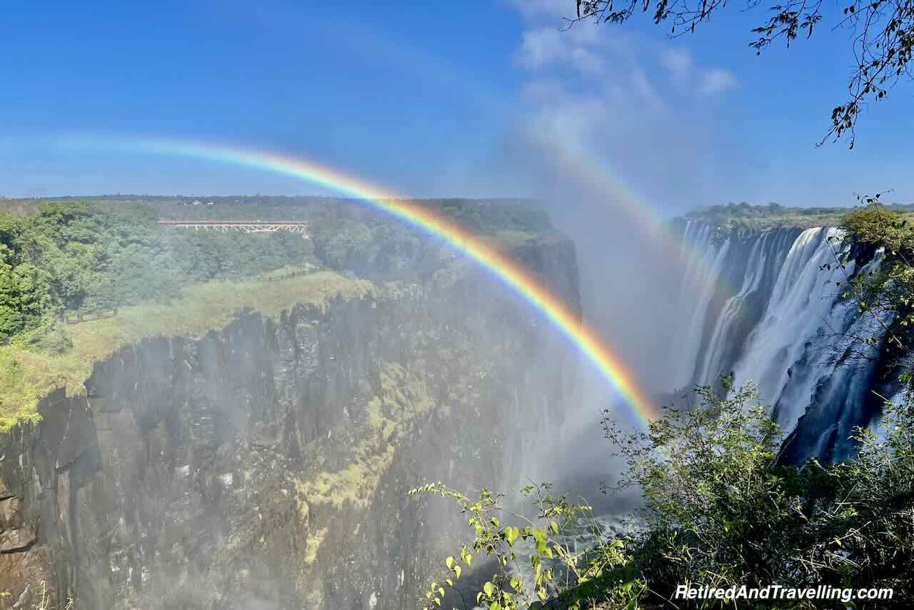Double Rainbow View - Victoria Falls From Different Perspectives in Zambia - Mosi-Oa-Tunya
