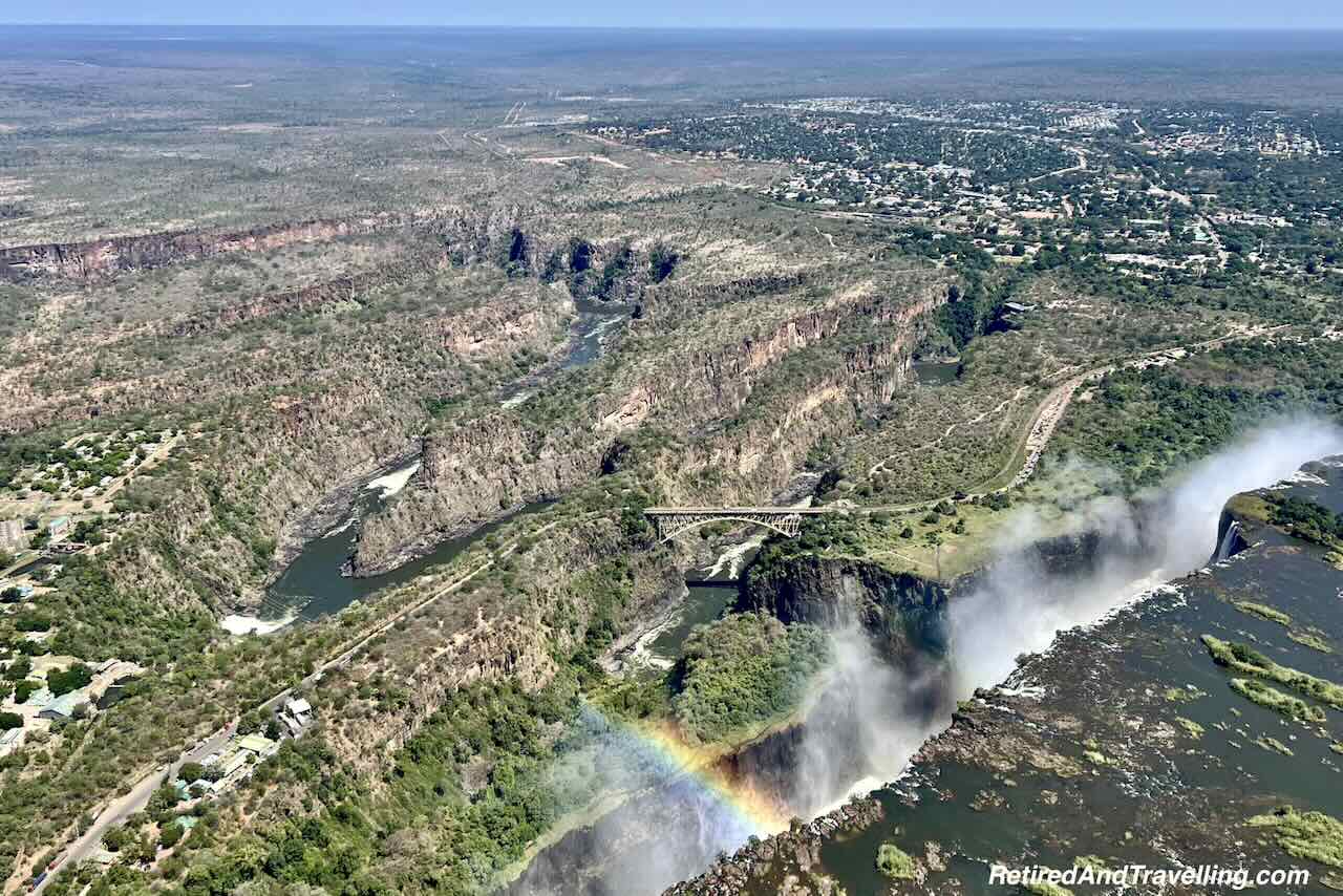 From The Air - Helicopter - Victoria Falls From From Different Perspectives - Mosi-Oa-Tunya