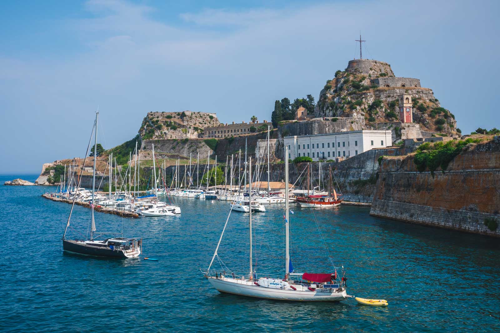 Old Fortress in Corfu Town Greece