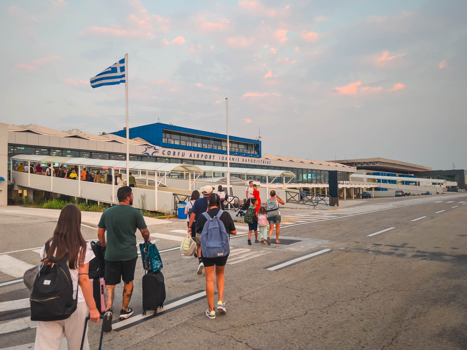 Landing at Corfu Airport