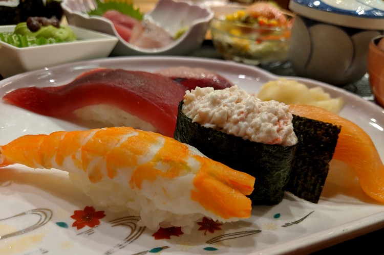 nigiri sushi platter. Beginners Guide to Food in Japan for first time visitors