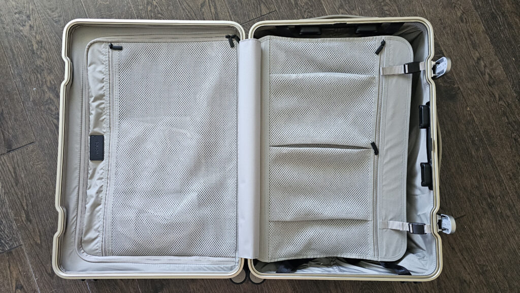 Interior of luggage