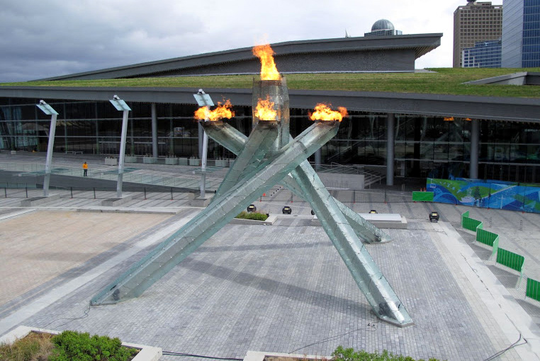the Olympic Cauldron for 2010 Winter Olympics Vancouver