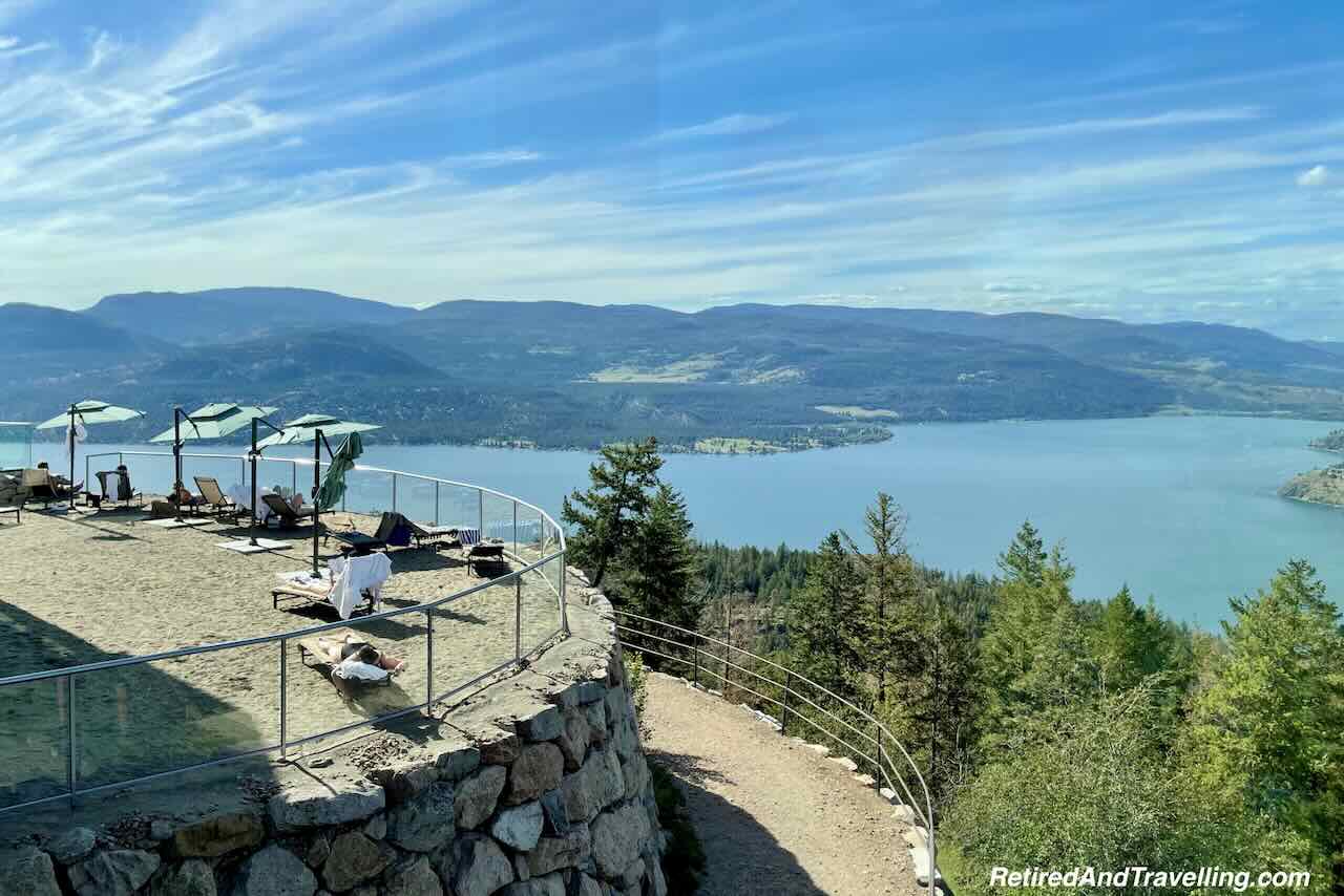 Outdoor Sand Loungers - Relaxing Stay At Sparkling Hill Resort in BC Kelowna British Columbia 