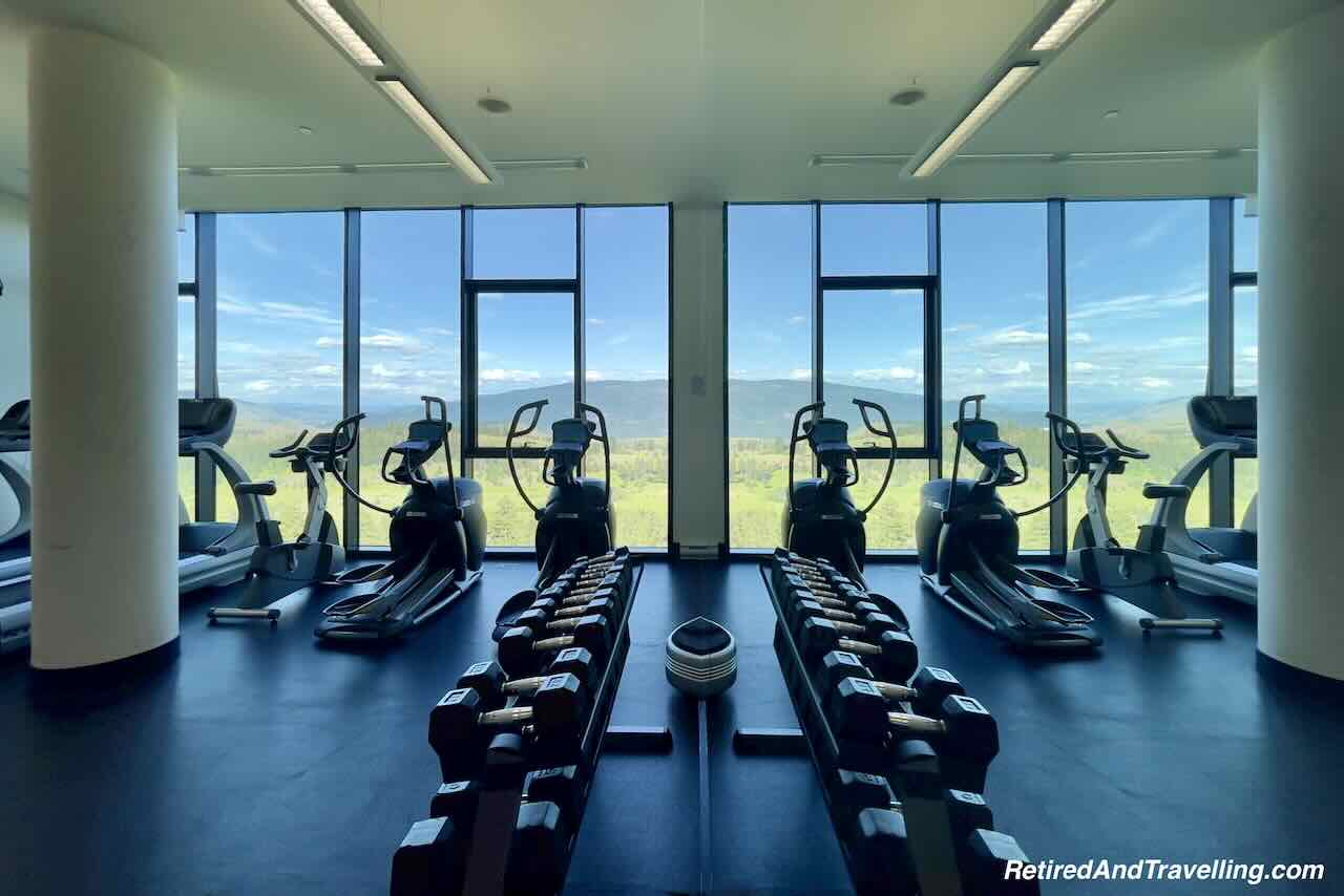Gym - Relaxing Stay At Sparkling Hill Resort in BC Kelowna British Columbia 
