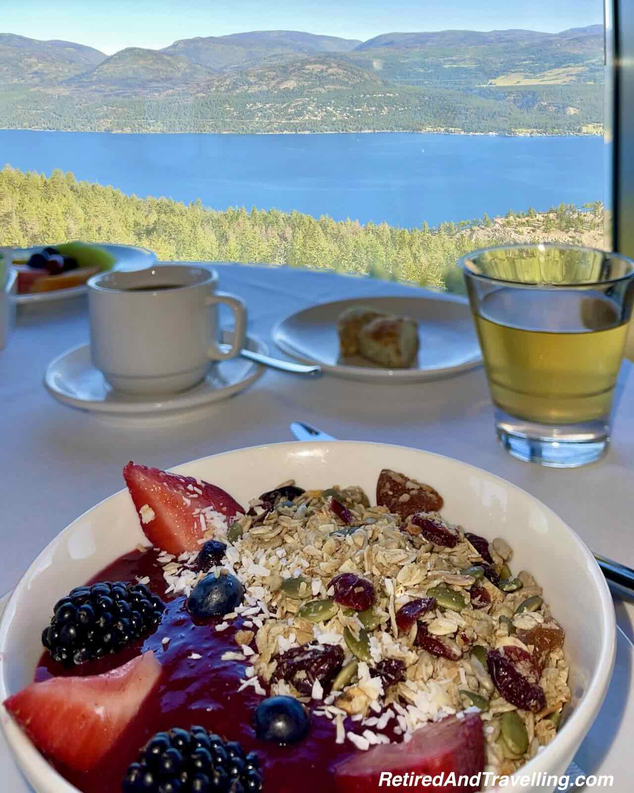 PeakFine Breakfast - Relaxing Stay At Sparkling Hill Resort in BC Kelowna British Columbia 