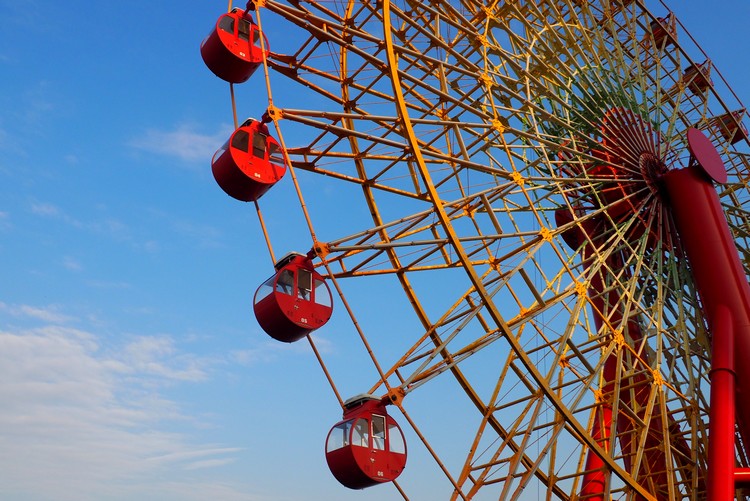 Mosaic Ferris Wheel at Kobe Harborland, Things to do in Kobe with Kids