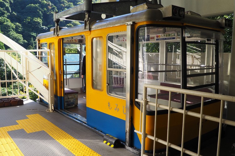 Aerial tram at Mount Rokko-Arima ropeway at Arima Onsen Station, Kobe travel guide