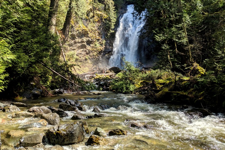 Rainbow Falls Harrison Lake British Columbia