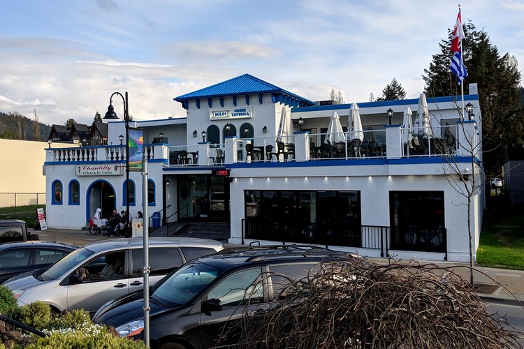 greek restaurant at Harrison Hot Springs in British Columbia