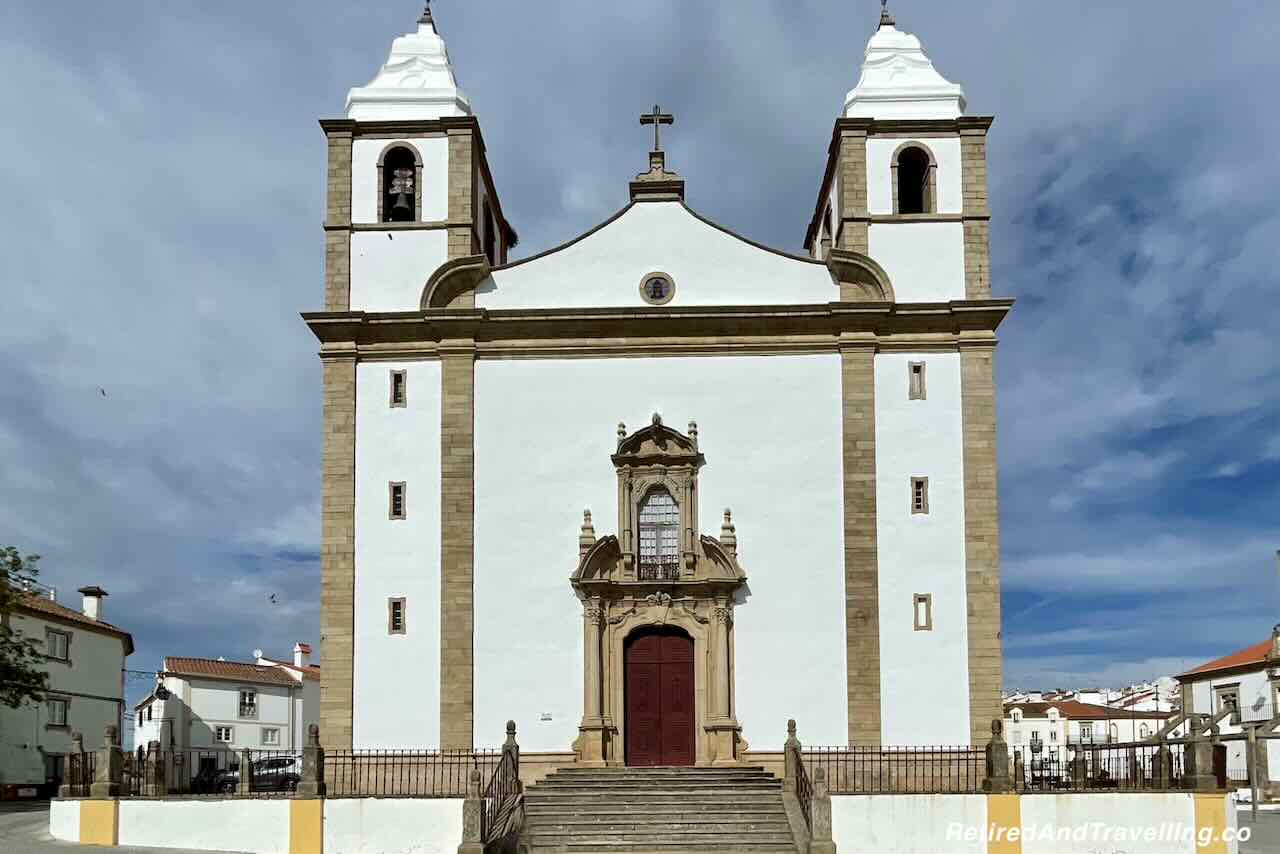 Castelo de Vide Igreja de Santa Maria da Devesa - Marvao for sunset in Alentejo Portugal