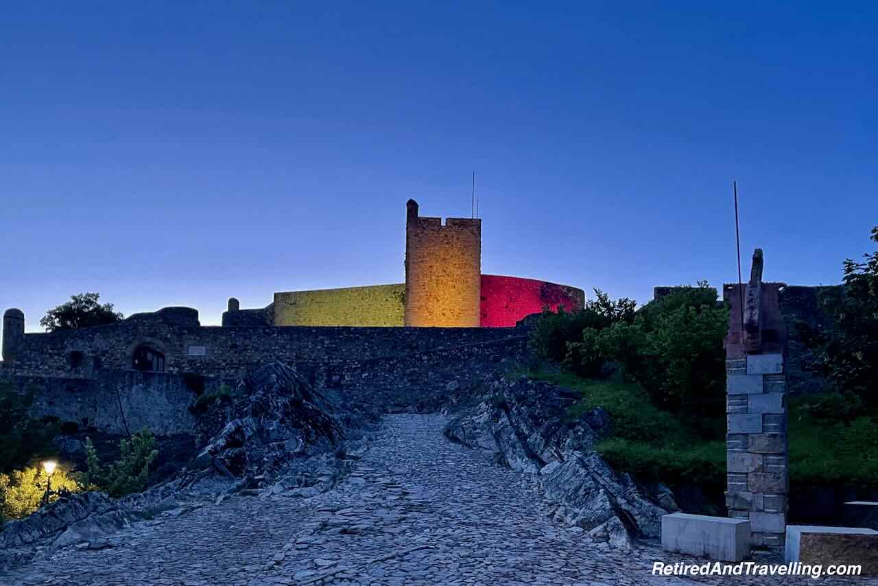 Marvao Castle Night Colours - Marvao for sunset in Alentejo Portugal