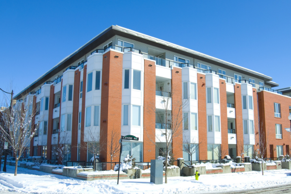 Rental apartment building in Edmonton, Alberta