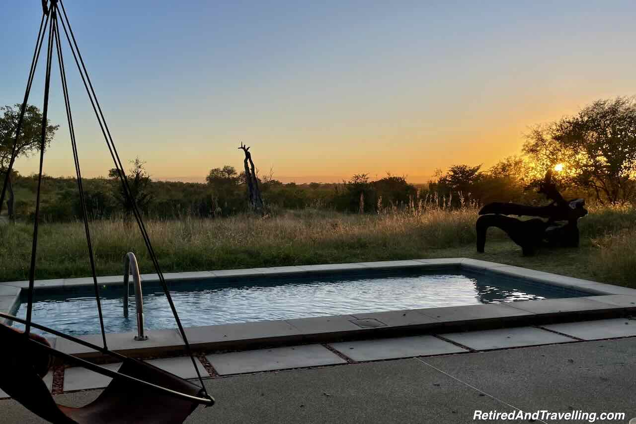 Patio and Pool - Luxury Safari Stay At Sabi Sabi Earth Lodge in South Africa