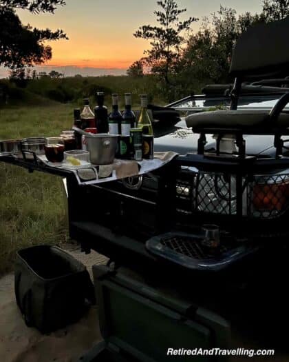 Sundowner Sunset - Luxury Safari Stay At Sabi Sabi Earth Lodge in South Africa