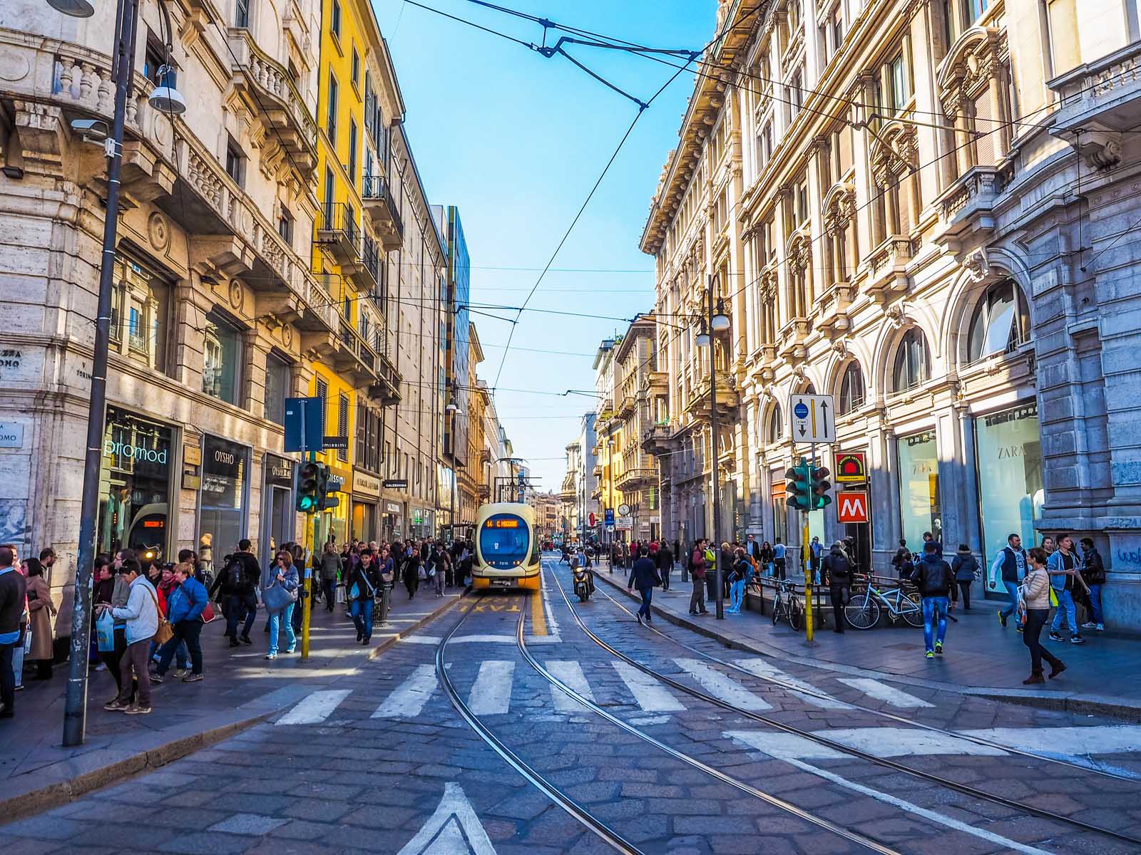 Shopping in Milan Italy