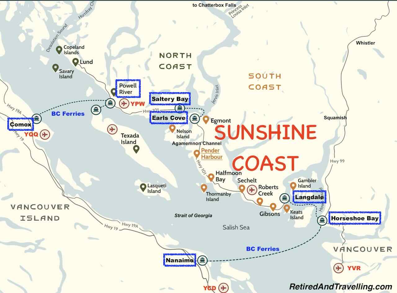 Sunshine Coast Map